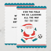 Weihnachtskarten für Fußball Feiertagskarte (Vorne/Hinten)