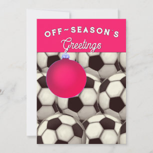 Weihnachtskarten für Fußball Feiertagskarte