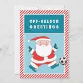 Weihnachtskarten für Fußball Feiertagskarte (Vorderseite)