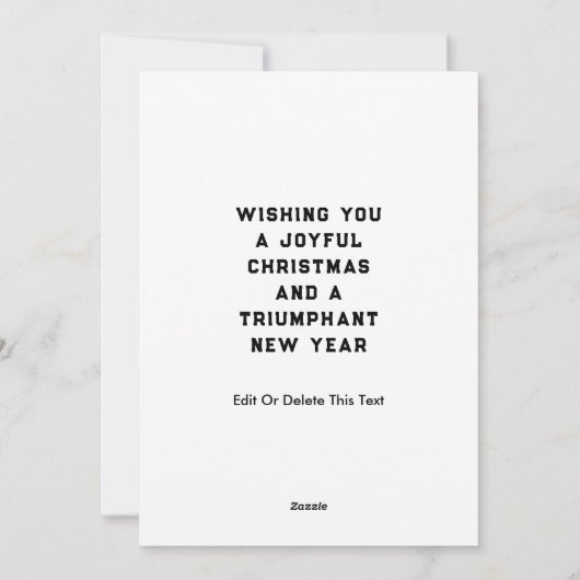 Weihnachtskarten für Fußball Feiertagskarte (Rückseite)