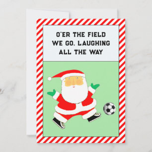 Weihnachtskarten für Fußball Feiertagskarte