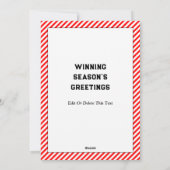 Weihnachtskarten für Fußball Feiertagskarte (Rückseite)