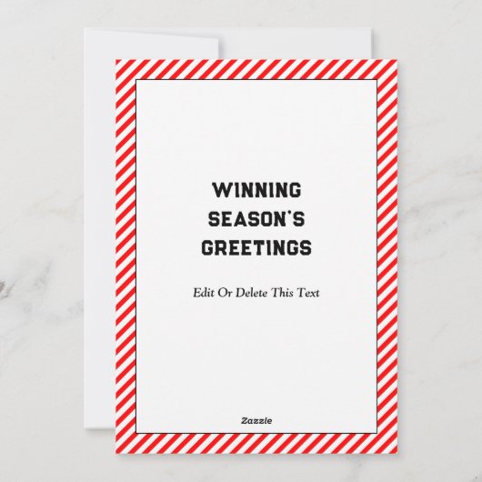 Weihnachtskarten für Fußball Feiertagskarte (Rückseite)