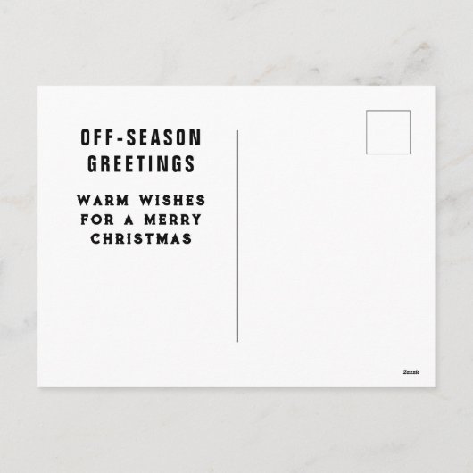 Weihnachtskarten für Fußball Feiertagspostkarte (Rückseite)