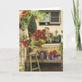 Weihnachtskarten für Gärtner Feiertagskarte