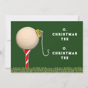 Weihnachtskarten für Golf Einladung