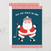 Weihnachtskarten für Golf Feiertagskarte (Vorne/Hinten)