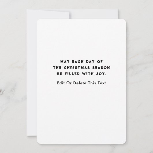 Weihnachtskarten für Großkinder Dankeskarte (Rückseite)