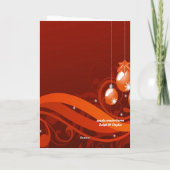 Weihnachtskarten für Großmutter Feiertagskarte (Rückseite)