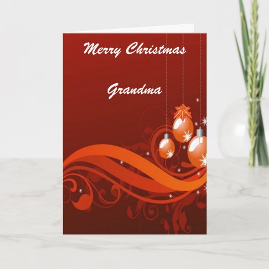 Weihnachtskarten für Großmutter Feiertagskarte (Vorderseite)