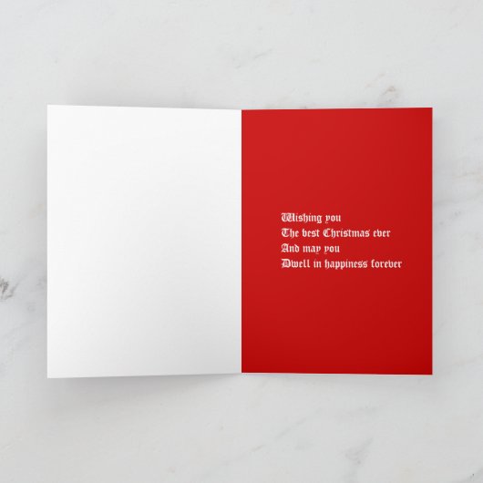 Weihnachtskarten für Großmutter Feiertagskarte (Innenseite)