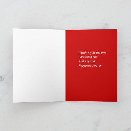 Weihnachtskarten für Großmutter Feiertagskarte (Innenseite)