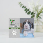 Weihnachtskarten für Haustiere - Foto Postkarte (Stehend Vorderseite)