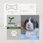 Weihnachtskarten für Haustiere - Foto Postkarte (Vorne/Hinten)