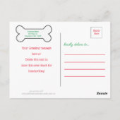 Weihnachtskarten für Haustiere - Hunde Foto Postkarte (Rückseite)