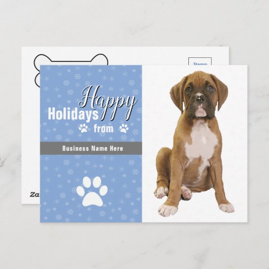 Weihnachtskarten für Haustiere Postkarte (Vorne/Hinten)