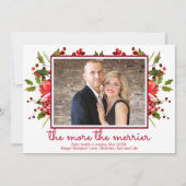 Weihnachtskarten für Holly Foto Einladung (Vorderseite)