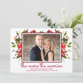 Weihnachtskarten für Holly Foto Einladung (Stehend Vorderseite)