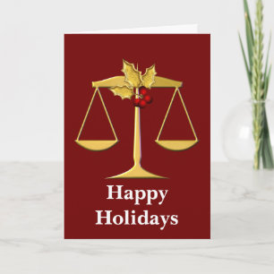 Weihnachtskarten für Juristen Feiertagskarte