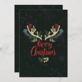 Weihnachtskarten für Kalligraphie Feiertagskarte (Vorne/Hinten)