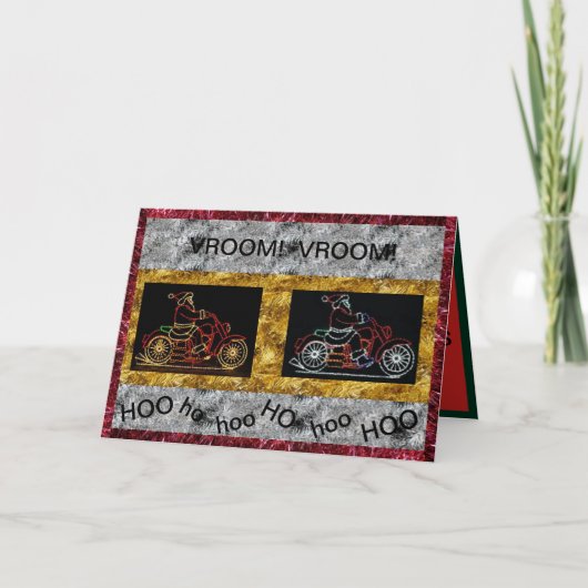 Weihnachtskarten für Motorräder Karte (Vorderseite)
