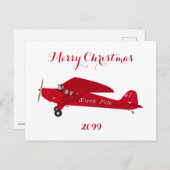 Weihnachtskarten für Nordpol Postkarte (Vorne/Hinten)