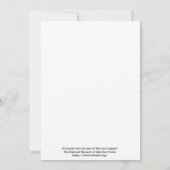 Weihnachtskarten für Pro Choice Reproduktionsrecht Dankeskarte (Rückseite)