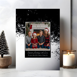 Weihnachtskarten für Silver Foil Weihnachtsgeschen Folien Feiertagskarte