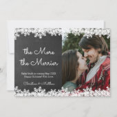 Weihnachtskarten für Snowflake Ankündigung (Vorderseite)