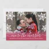 Weihnachtskarten für Snowy Foto Ankündigung (Vorderseite)