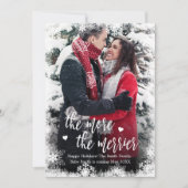 Weihnachtskarten für Snowy Foto Einladung (Vorderseite)