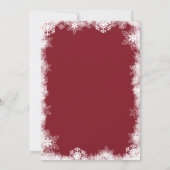 Weihnachtskarten für Snowy Foto Einladung (Rückseite)