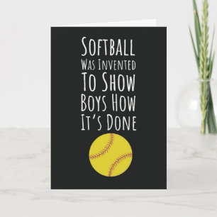 Weihnachtskarten für Softball-Karten für Team Play Karte