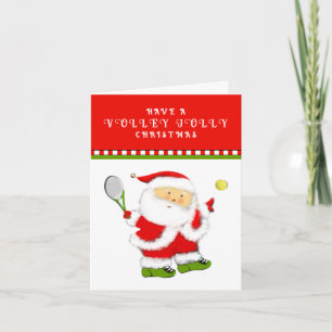 Weihnachtskarten für Tennis Feiertagskarte