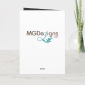 Weihnachtskarten für Unternehmen Feiertagskarte (Rückseite)