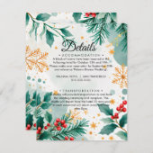 Weihnachtskarten für Wasserfarben Begleitkarte (Vorne/Hinten)