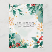 Weihnachtskarten für Wasserfarben Begleitkarte (Rückseite)