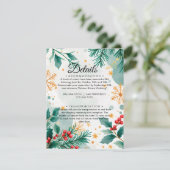 Weihnachtskarten für Wasserfarben Begleitkarte (Stehend Vorderseite)