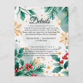 Weihnachtskarten für Wasserfarben Begleitkarte