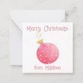 Weihnachtskarten für Wasserfarben Mitteilungskarte (Vorderseite)