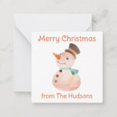 Weihnachtskarten für Watercolor Mitteilungskarte (Vorderseite)