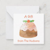 Weihnachtskarten für Weihnachtsgebäck Mitteilungskarte (Vorderseite)