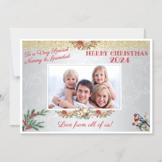 Weihnachtskarten-Geschenk für Großeltern Magnet (Vorderseite)