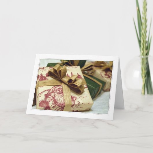 Weihnachtskarten-Geschenk H Feiertagskarte (Vorderseite)