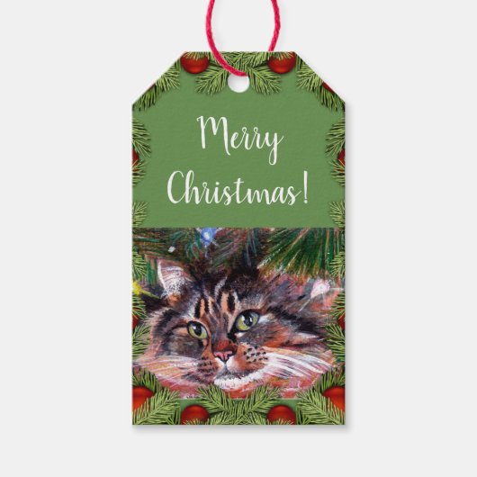 Weihnachtskarten Geschenkanhänger (Vorderseite)