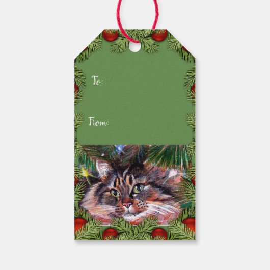 Weihnachtskarten Geschenkanhänger (Rückseite)