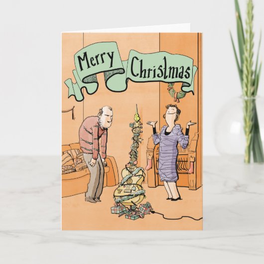 Weihnachtskarten-Gitarrendekoration Feiertagskarte (Vorderseite)