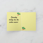 Weihnachtskarten : Happy Holiday's Feiertagskarte (Innenseite)