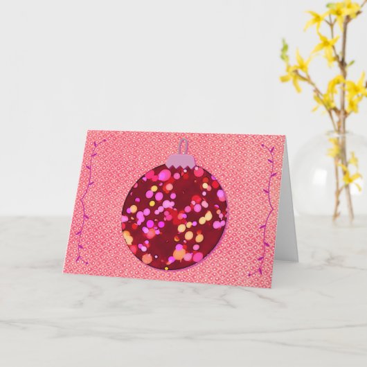 Weihnachtskarten im Vintagen Stil Karte (Gelbe Blume)