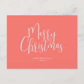Weihnachtskarten individuell anpassbar | Modern Feiertagspostkarte (Vorderseite)